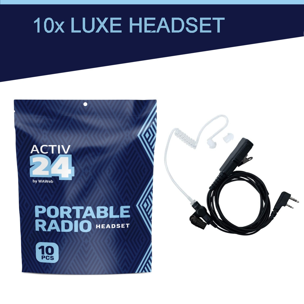 Activ24 Set van 10X Tube headset M-type