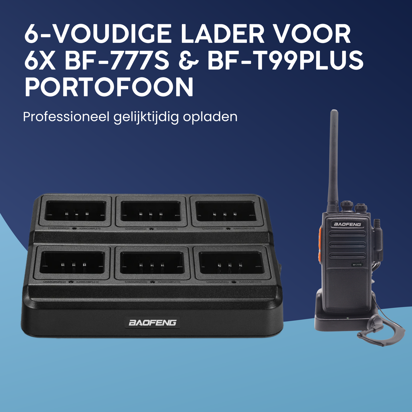 6-way charger for BF-777S