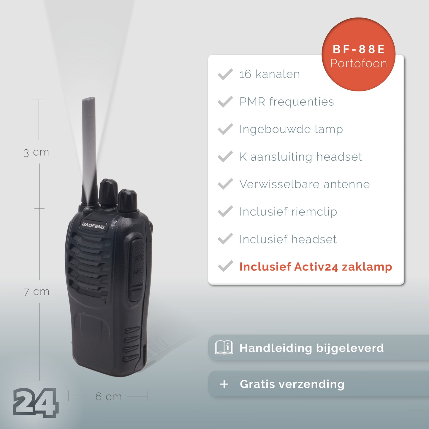 Activ24 set van 2x Baofeng BF-88E