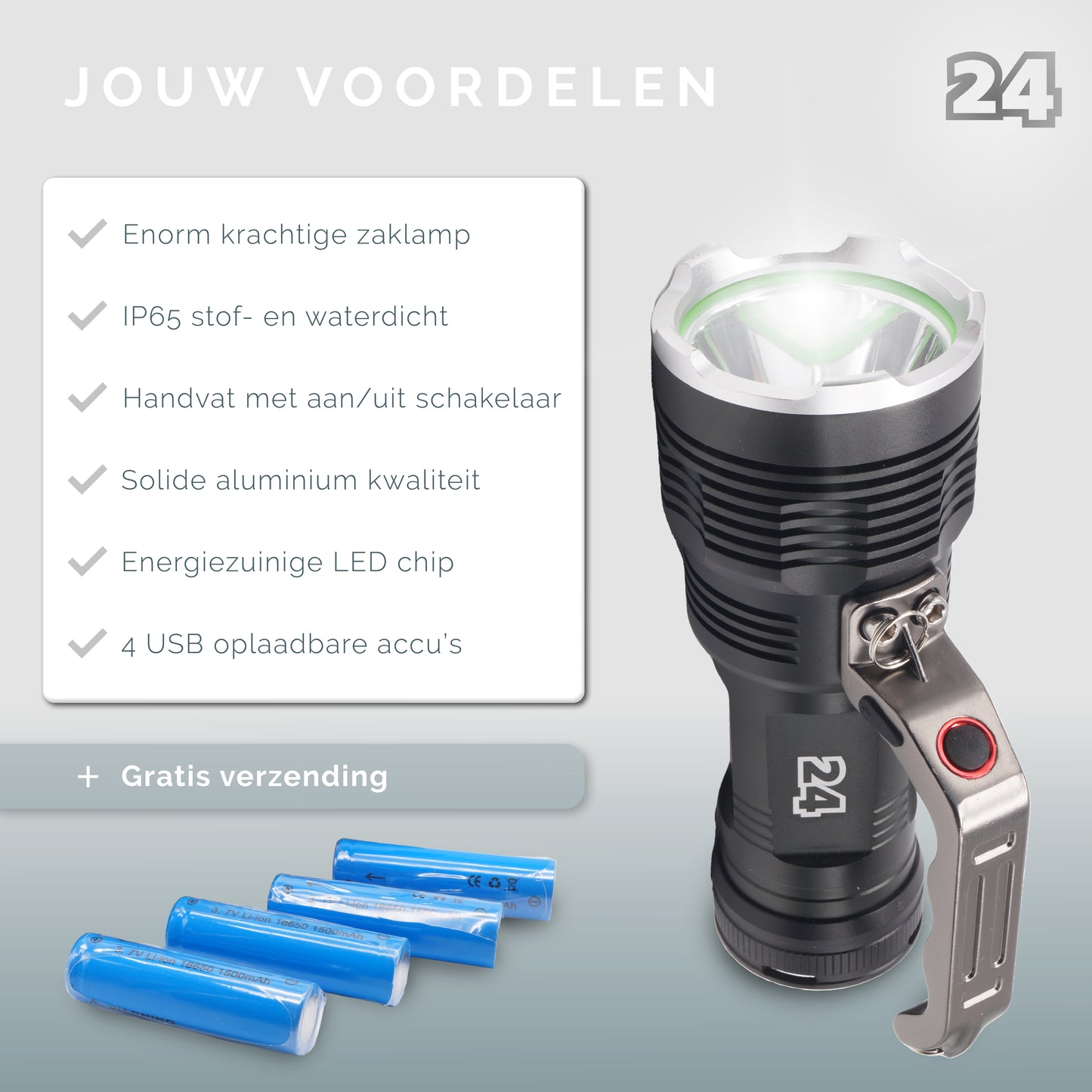 Activ24 Zeer sterke LED zaklamp type M