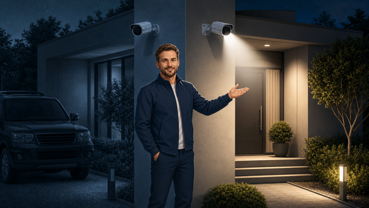 Activ24-adviseur vergelijkt infrarood nachtzicht met wit cameralicht