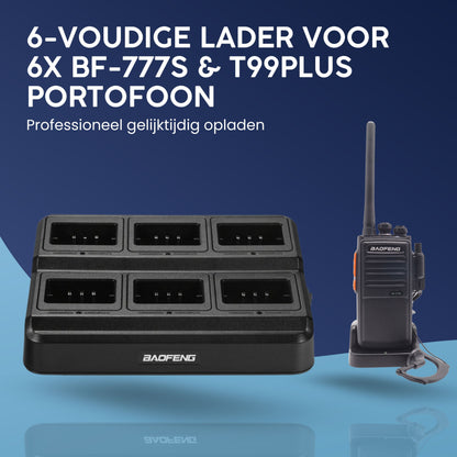 6-Voudige lader voor BF-777S  & BF-T99plus