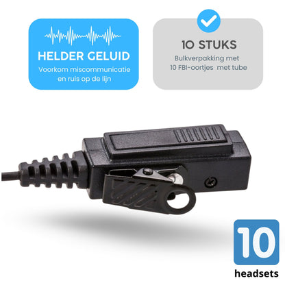 Activ24 Set van 10x Tube headsets K-type