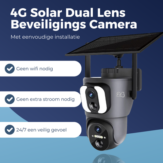 Activ24 4G security camera solar dual lens