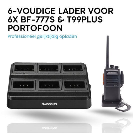6-Voudige lader voor BF-777S  & BF-T99plus