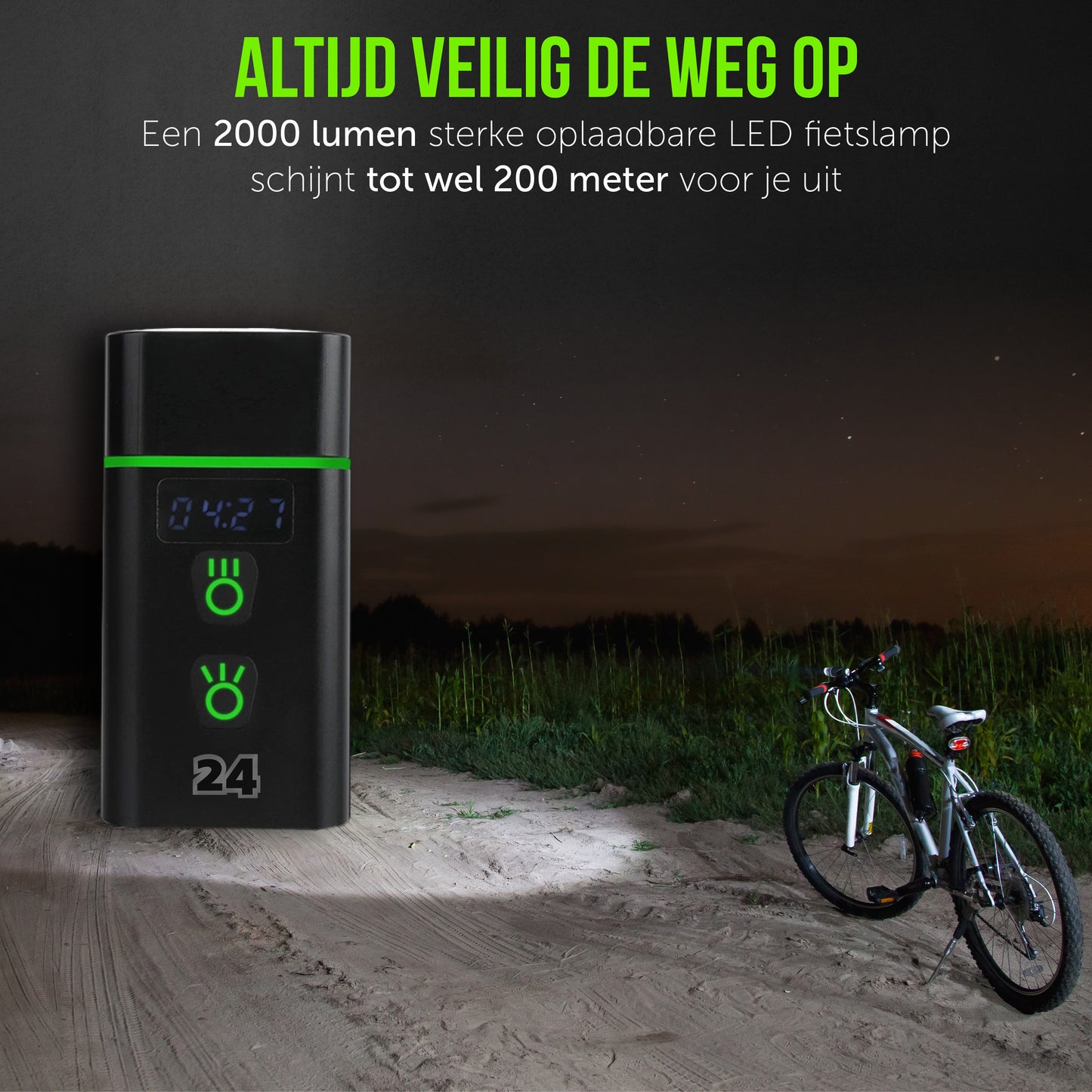 Activ24 Zeer sterke LED fietslamp