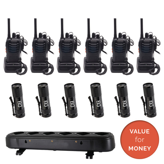 Activ24 ​​set of 6x Baofeng BF-88E with 6-fold charger